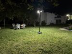 Farola led solar 40W + Poste móvil