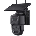 Cámara Solar 4G Inalámbrica Dual Lens 24/7 PTZ Exterior IP65 con Detección de Movimiento IA