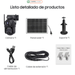 Cámara Vigilancia Solar 4g 6mp 15x Zoom Óptico Doble Lente - Imagen 4
