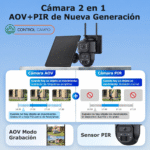 Cámara Solar 4G Inalámbrica Dual Lens 24/7 PTZ Exterior IP65 con Detección de Movimiento IA - Imagen 2