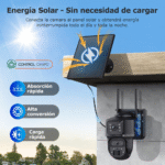 Cámara Solar 4G Inalámbrica Dual Lens 24/7 PTZ Exterior IP65 con Detección de Movimiento IA - Imagen 3